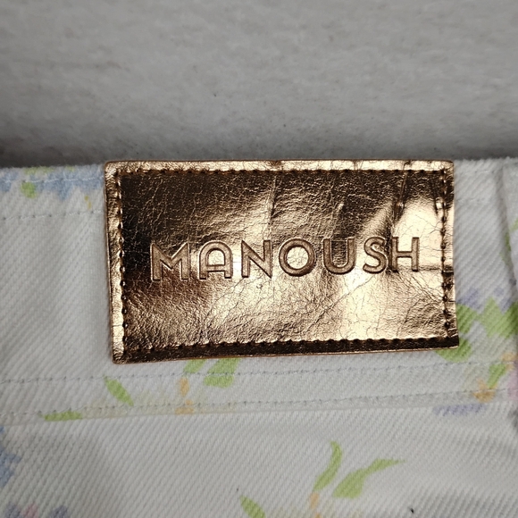 Manoush Straight Leg Jeans In Boho Floral Print Size US Small/ EU36 - Picture 7 of 8